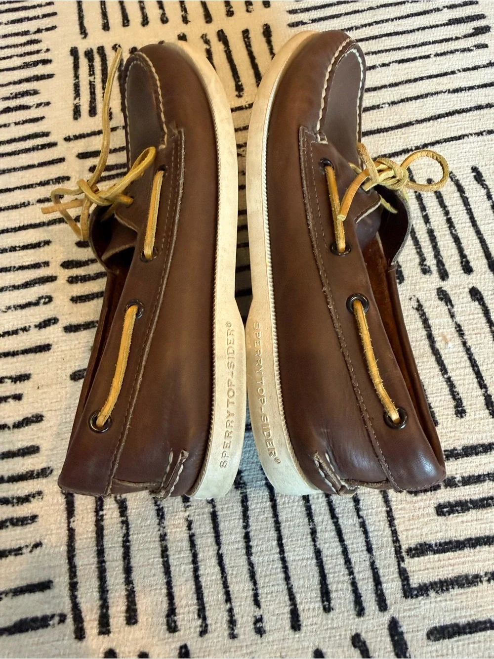 Sperry Top-Sider Men's 7M Authentic Original Brown Leather Boat Shoes 2965306